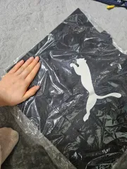 プーマ ブラック BIG ロゴ エコバッグ 新品