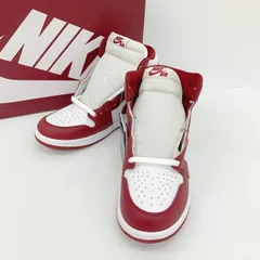 NIKE ナイキ スニーカー シューズ AIR JORDAN 1 RETRO HIGH OG DZ5485-160 未使用 箱付き メンズ 27.5cm ホワイト レッド系 靴 DF17919■