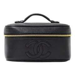 シャネル CHANEL バッグ レディース ブランド ハンドバッグ バニティバッグ キャビアスキン ブラック ゴールド金具 黒 ミニバッグ 小さめ おしゃれ 【中古】