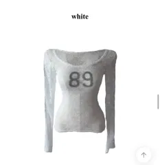 Closets U-カット 89 フラワーレース シースルー Tシャツ