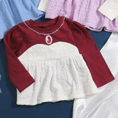 《新品》ディズニープリンセス チュニックTシャツ 90 100 110サイズ 長袖 子供服 V411834