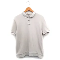 ザラ ZARA ポロシャツ 半袖 コットン シンプル M アイボリー 白 /KT22