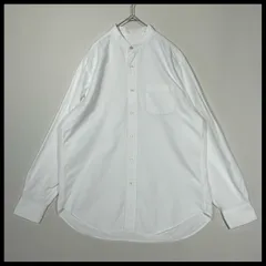 ブルックスブラザーズ　Brooks Brothers　スーピマコットン　オックス地　バンドカラー　ホワイト　白　ボタンダウン長袖シャツ　BD