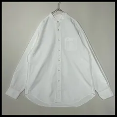 ブルックスブラザーズ　Brooks Brothers　スーピマコットン　オックス地　バンドカラー　ホワイト　白　ボタンダウン長袖シャツ　BD