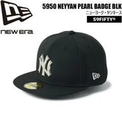 ニューエラ キャップ NEW ERA 5950 ニューヨーク・ヤンキース パール BADGE ブラック 帽子 ポリエステル