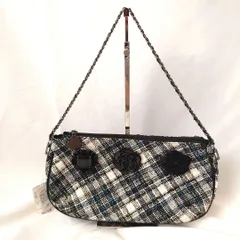 to be chic チェーンショルダー ハンドバッグ 未使用 スパンコール ビジュー チェック　三陽商会 トゥービーシックのサムネイル
