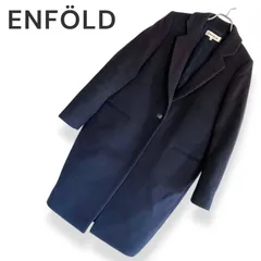 ENFOLD エンフォルド ダークネイビー レディース アウター ジャケット チェスターコート 長袖【サイズ38】Mサイズ相当 947KZのサムネイル