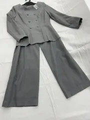 セレモニースーツ パンツスーツ レディース スーツ 卒業式 入学式 ワイドパンツ フォーマル 体型カバー トップス パンツ グレー df0003wr