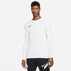 NIKE(ナイキ) ナイキ パーク VII L/S ジャージ サッカー ウェア プラクティスシャツ BV6706、(100)ホワイト/(ブラック)