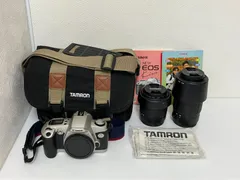 Ж Canon キヤノン キャノン 一眼レフ NEW EOS Kiss+TAMRONレンズ2本+付属品セット 動作未確認 現状品のサムネイル