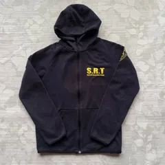 ユニクロ L カスタムプリント フルジップパーカー フーディー S.R.T. 紺/黒