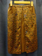 M29 NAVY.WO ネイビーオー　幾何学模様スカート