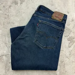 リーバイス　505　デニムパンツ　W37　ダークインディゴ　縦落ち　ヒゲ　メキシコ製　古着