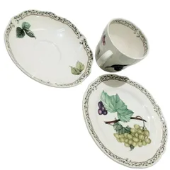 【長】ノリタケ ロイヤルオーチャード カップ＆ソーサー＆プレート １セット 箱なし【1044KM】B07