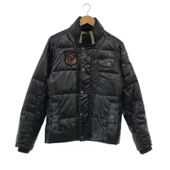 【中古】AVIREX パディングジャケット サイズM ブラック[79]