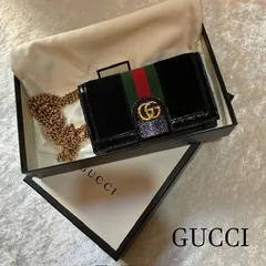 グッチ　GUCCI　オフデア　ゴールドGGロゴ　チェーン付カードケース　ミニバッグ　 iPhone SE3/SE2用ハードケース