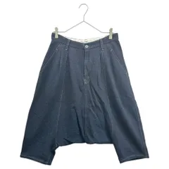 COMME des GARCONS JUNYA WATANABE(コムデギャルソンジュンヤワタナベ) 10AW Denim-like Sweat Sarouel Shorts デニムライク スウェット サルエル ショーツ JF-P203 S インディゴ