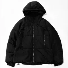 【ZARA／ザラ】 ブラック フード付き中綿ジャケット メンズM（ユニセックス着用可）