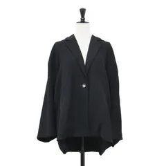 ENFOLD エンフォルド ジャケット ブラック 黒 サイズ:38 | 24春夏 シックン ボックス ジャケット | THICKEN BOX JACKET | ワイド ドロップショルダー ロングベンツ ストレッチ ウォッシャブル【レディース】【中古】のサムネイル