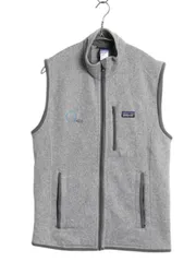 【お得なクーポン配布中!】 パタゴニア ベターセーター ベスト メンズ S 14年製 フリース セーター 前開き フルジップ アウトドア 重ね着 ハイネック ワンポイント 灰