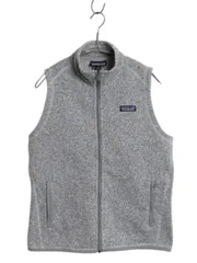【お得なクーポン配布中!】  パタゴニア ベターセーター ベスト レディース S / 18年製 フリース セーター 前開き フルジップ アウトドア ハイネック 重ね着 裏起毛 灰