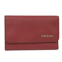 PRADA サフィアーノ 6連キーケース レザー レッド 2M0025