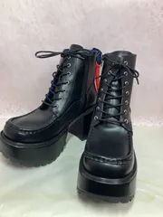 ★新品未使用★　ヨースケYOSUKE　美品　27.0cm　メンズ　厚底ヒールブーツ　厚底レースアップブーツ  10cm 　　MY1410-260