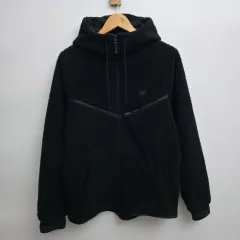 XL NIKE テック フリース フーディー ジップアップ ブラック