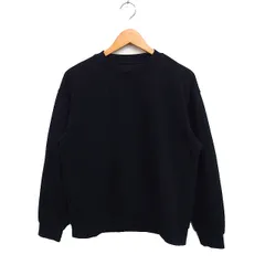 無印良品 良品計画 ロングスリーブ Tシャツ カットソー 丸首 無地 綿混 S ブラック 黒 /FT22