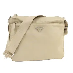 PRADA ショルダーバッグ ナイロン ベージュ 1BC421