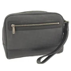 DUNHILL セカンドバッグ レザー PVC ブラック