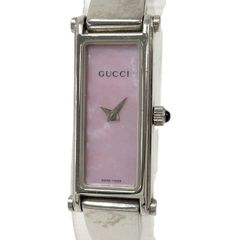 GUCCI 여성 시계 팔찌 시계 쿼츠 SS 핑크 쉘 문자판 1500L