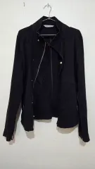 ザラ マン ブラック ライダージーンズ ジャケット M