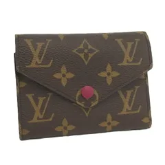 LOUIS VUITTON ポルトフォイユ ヴィクトリーヌ 三つ折り財布 モノグラム フューシャ M41938