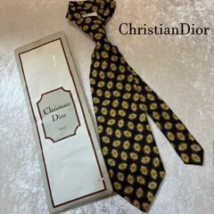 クリスチャンディオール　ChristianDior　メダリオン柄　シルクネクタイ