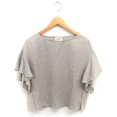 ユナイテッドアローズ UNITED ARROWS カットソー ブラウス ボートネック プルオーバー 半袖 38 ベージュ 薄茶 /TT