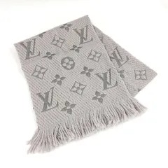 LOUIS VUITTON エシャルプ ロゴマニア マフラー モノグラム グレー M74742