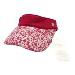 未使用品 キャロウェイ Callaway サンバイザー フリー ピンク 総柄　レディース