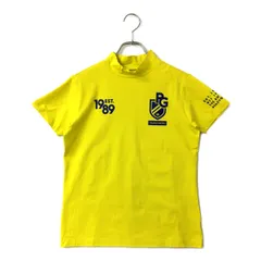中古 レディース パーリーゲイツ PEARLY GATES 半袖シャツ 1(M) 黄 イエロー 半袖ハイネックカットソー