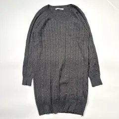 【美品】JOURNAL STANDARD ジャーナルスタンダード wool  ロングニットグレー FREEのサムネイル