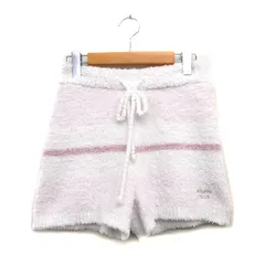 ジェラートピケ gelato pique ルームウェア ショート パンツ もこもこ ボーダー ピンク /KT20