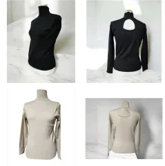 新品 セクシー タートルネック モックネック ハイネック 3COLOR タートルネック