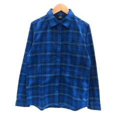 モンベル Montbell カジュアルシャツ 長袖 チェック柄 M マルチカラー 青 ブルー /HO44
