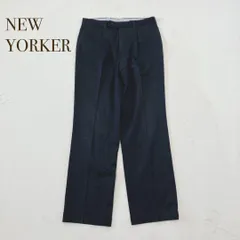 NEW YORKER ニューヨーカー　スラックス　カジュアルパンツ　ビジネス　無地　ベルトループあり
