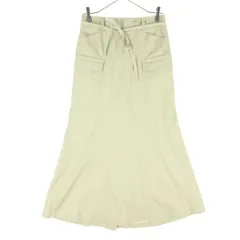 美品 DKNY DONNA KARAN NEW YORK ダナキャランニューヨーク ロングスカート 2 ベージュ系 レディース 古着のサムネイル