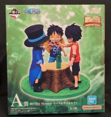 BANDAI SPIRITS 이치 반 쿠지 원피스 드라마틱 메모리즈 A상 에이스&사보&루피 Revible Moment