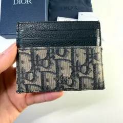【フルセット】Dior ディオール オブリーク ジャカード カードウォレット ベージュ