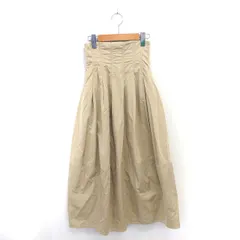 ココディール COCO DEAL フレア スカート ハイウエスト ロング ナイロン 薄手 1 ベージュ 薄茶 /TT 