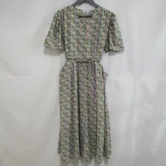 バリーガール フラワーパターン ロング丈ワンピース レディース90-95 0617