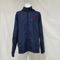 NIKE ナイキ 弱起毛 季節の変わり目 ネイビ― ウィンドブレーカー キッズ 身長150-160 0707